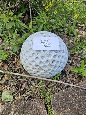 Solid Concrete Golf Ball Yard Decor