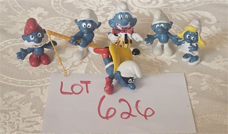 Vintage Schleich Peyo Mixed Smurf Figurines 80's Original PVC Smurfs