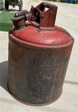 Vintage Metal Red Gas Can