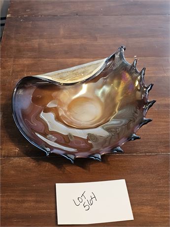Jozefina Krosno Poland Art Glass Shell Art