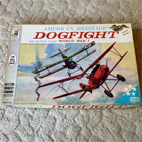 VTG American Heritage DOGFIGHT WWI Air Battle Board Game, Milton Bradley