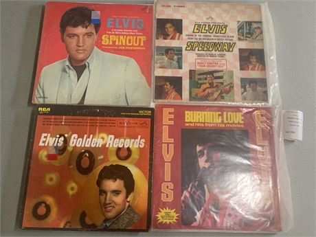 Elvis Presley Record Album Lot - Spin Out, Burning Love, Speedway & More