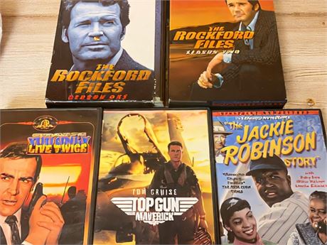 The Rockford Files, Top Gun, You Only Live Twice & More TV Show/Movie DVDs