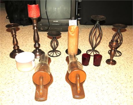 Candle Holders, Candles