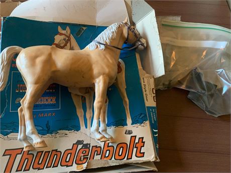 Marx Toys Thunderbolt Western Range Horse for Johnny West Action Figures