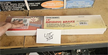 Central Machinery 18" Bending Brake In Box