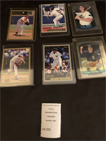 Vintage Baseball Card Lot of 6