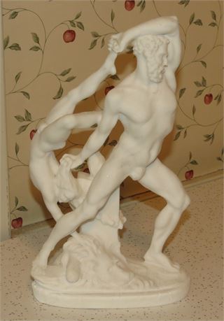 Vintage Small Statue of "Hercules Throwing Lichas"