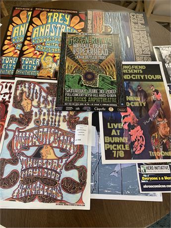 Assorted Rock Poster Lot of 10