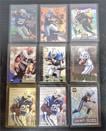 Marshall Faulk Cards Lot