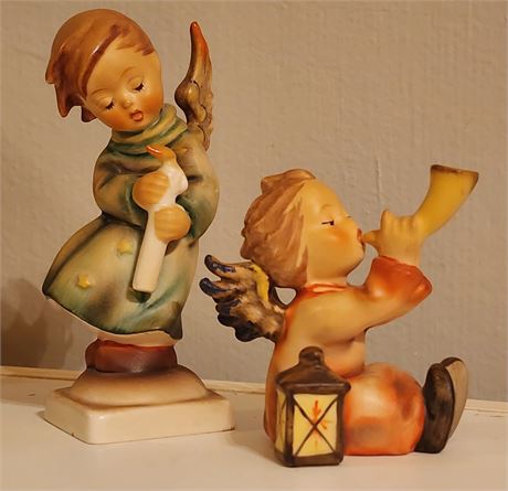 Goebel Hummel Figurines "Heavenly Angel" & "Tuneful Angel"