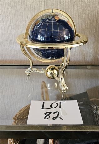 Small Metal Gem Globe