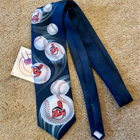NEW Ralph Marlin Chief Wahoo Cleveland Indians Tie