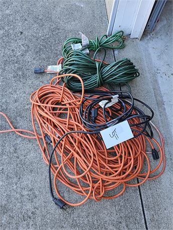 Heavy Duty Electrical Cords Mixed Sizes