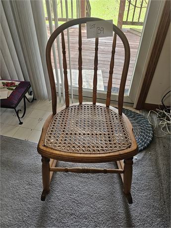 Wood & Cane Chair