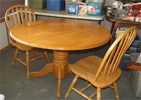 Drop Leaf Table & 2 Chairs