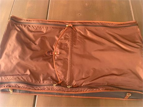 Burnt Orange Brown Deluxe Travel Garment Bag