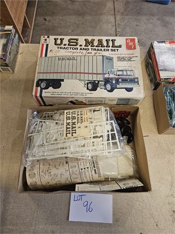 US Mail Tractor Trailer Set