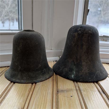 Set of Primitive Large Metal Bells (No Clappers)