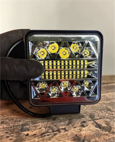 Square LED Pod Light W/Flood Beam Pattern (Boxed Lot)