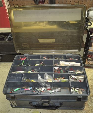 Fishing Lures w/Tackle Box