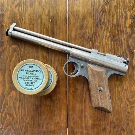 Vintage Benjamin Franklin Model 177 Front Pump Air Pistol