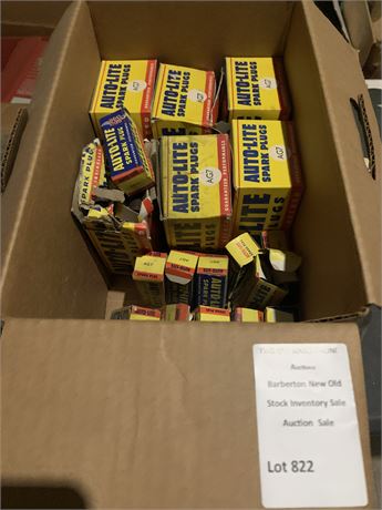 Auto-Lite AG7 Spark Plug Lot (16 Total) - Original Boxes