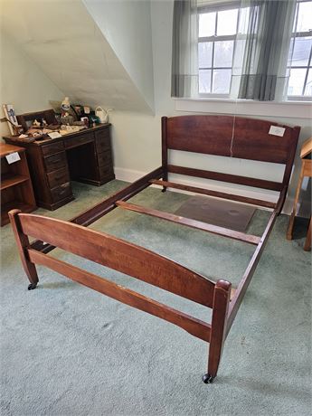 Full Size Wood Headboard / Footboard & Frame