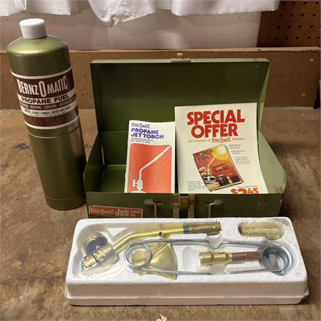 BernzOMatic Jet Torch Kit - Never Used!