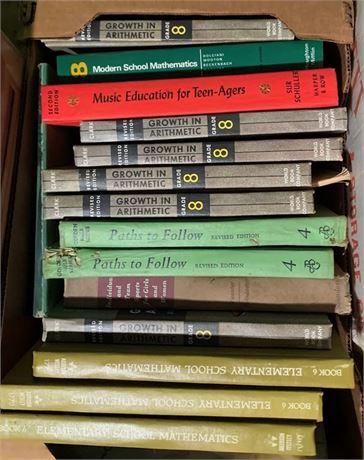 Vintage Textbook Lot - Math, Music & More