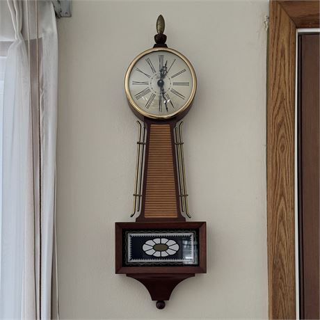 Sessions Wood Cased Banjo Clock