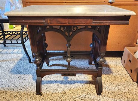 Marble Top Antique Table