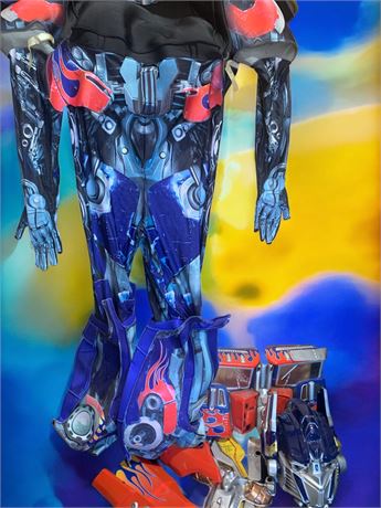 Optimus Prime Transformer Character Adult Stretchy Polyurethane Costume