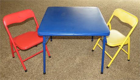 Children's Folding Table & 2 Chairs