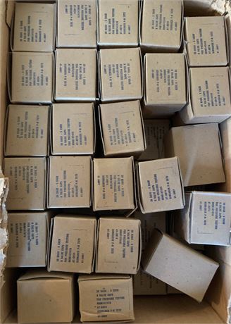 Schrader Chrome Pressure Testing Valve Cover Caps Lot - 1 Case of 25