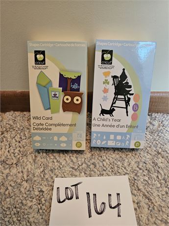 Cricut Cartridge Lot: A Child's Year & Wild Card (Shapes)