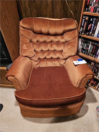 Burnt Orange Rocker Chair