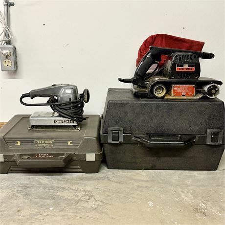 Craftsman Electric Sanders with Cases