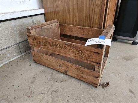 Wood Sunny Slope Farms Crate