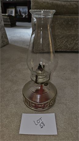 Kaadan Clear Glass Oil Lamp