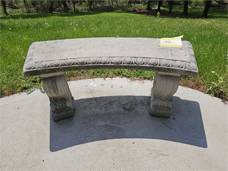 Concrete Garden Bench