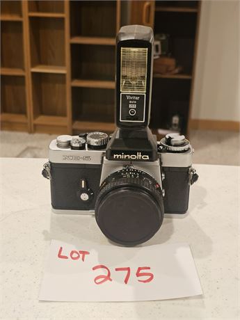 Minolta XE 5 SLR 1975 Camera With CoPal- Lights Vertical Focal Plane Shutter