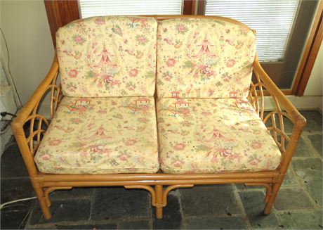 Rattan Loveseat