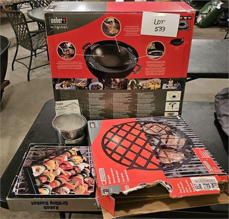 Weber Grill Sear Grate & Kabob Basket