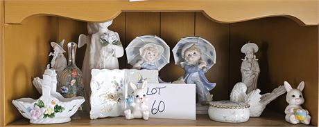 Mixed Figurine Decor Lot