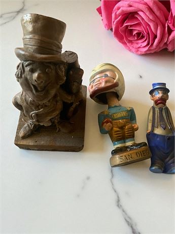 Hollendorfer 1975 Akron Sesquicentennial Figurine, San Diego Chargers Bobblehead