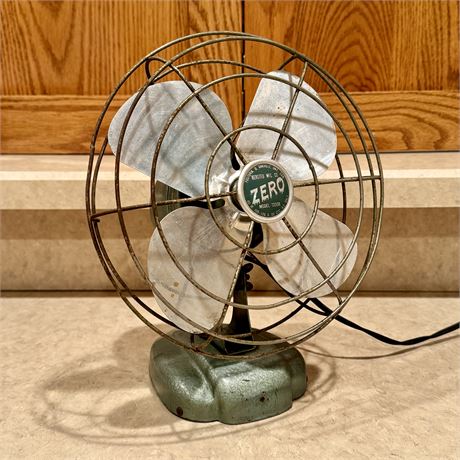 Vintage Bersted ZERO Metal Table Fan - Model 1250R