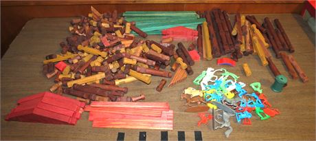 Lincoln Logs, Cowboys, Indians