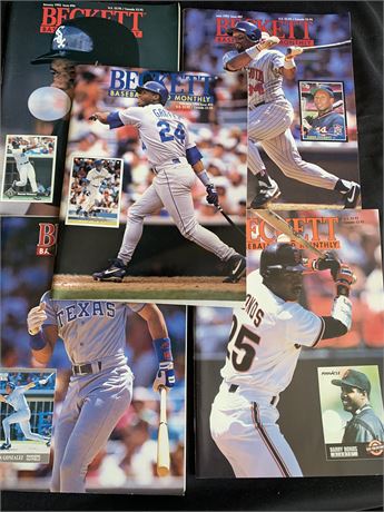 Vintage Beckett Baseball Card Guides