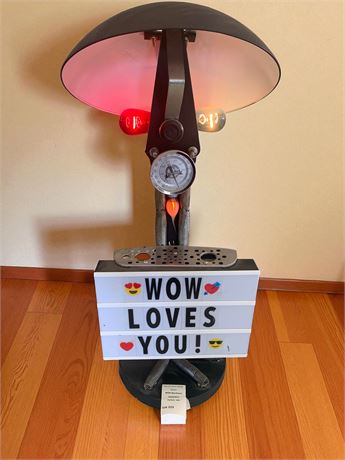 Custom Lamp Sign "WOW Loves You"